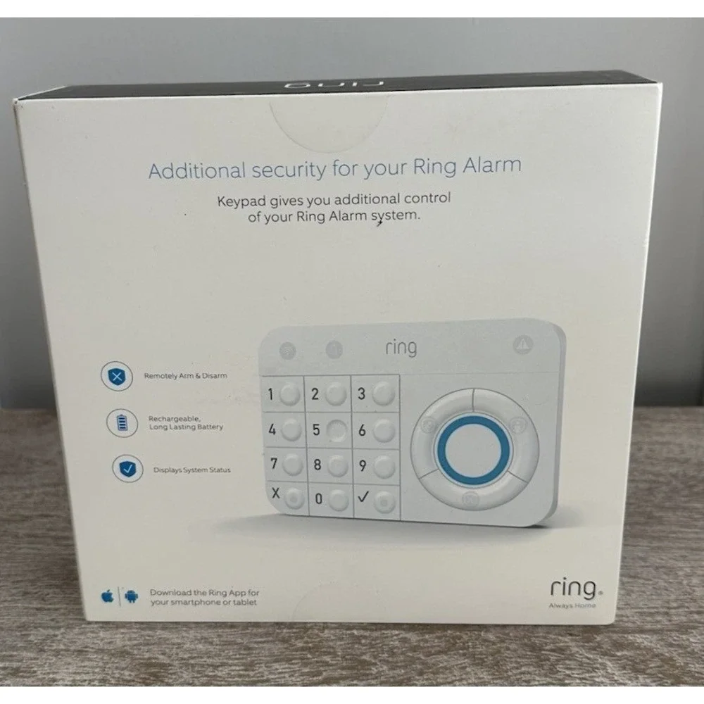 Sealed Box RING Alarm Keypad Security NEW In Box Install Accessories